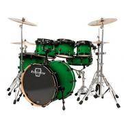 Bateria Acustica Ludwig Element Fusion Hw Lcb20fx Black Green Fade
