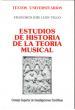 LEON TELLO, F.- ESTUDIOS DE HISTORIA DE LA TEORÖA MUSICAL