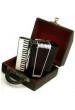 MINIATURA ACORDEON NEGRO 9x9x4 CM CON CAJA