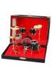 MINIATURA BATERIA NEGRA, METALICA 16x13x12 CM CON CAJA