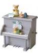 CAJA DE MUSICA PIANO DE MADERA CON 3 FIGURAS 13 ANCHO