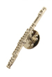 Pin Ragtime Flauta Plateado