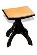 Taburete Piano Hidrau Model Ta4 Gondola Negro Brillo Tapizado Musgo
