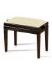 BANQUETA GRADUABLE HIDRAU MODEL BG1 NOGAL OSCURO MATE/  TAP.POLI. BEIGE