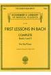 ALBUM.- FIRST LESSONS IN BACH COMPLETO VOL. 1 Y 2 ( CARROLL) - (Ejerc estudios Piano)