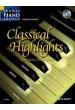 ALBUM.- CLASSICAL HIGHLIGHTS, 20 FAMOUS MASTERPIECES, CON CD ( GERLITZ) - (Album varios autores Piano)