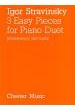 Stravinsky, I.- 3 Piezas Faciles - (obra Piano Solo)