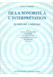 LAMBERT, G.- DE LA SONORITE A L´INTERPRETATION VOL.2 DE MOZART A DEBUSSY - (Metodo Flauta)