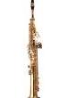 SAXO SOPRANO RECTO GOLD SS 50L LACADO CON ESTUCHE, ABRAZ/BOQUILL, CORDON