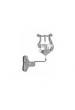 Atril Trombon Obrac Pinza Doble Niquelado