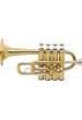 TROMPETA PICCOLO SIB/LA BACH 196 4 PISTONES LACADA