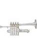 TROMPETA PICCOLO SIB/LA YAMAHA CUSTOM YTR-9830 PLATEADA