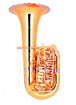 TUBA  DO 4 CILINDROS MIRAPHONE 86A CAMPANA 45 CMS LACADA