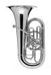 TUBA MIB 4 PISTONES BESSON 983 PLATEADA CON ESTUCHE