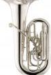 TUBA FA 5 PISTONES MIRAPHONE F-1281 PETRUSCHKA CAMPANA 42 CM PLATEADA