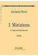 PLOG, A.- 3 MINIATURAS PARTES