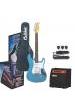 PACK GUITARRA ELECTRICA AMPLIFICADOR Y ACCESORIOS CALIBER MOD. GC AZUL