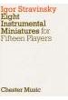 Stravinsky, I.- 8 Miniaturas Instrumentales 15 Ejecutantes - (partitura De Bolsillo)